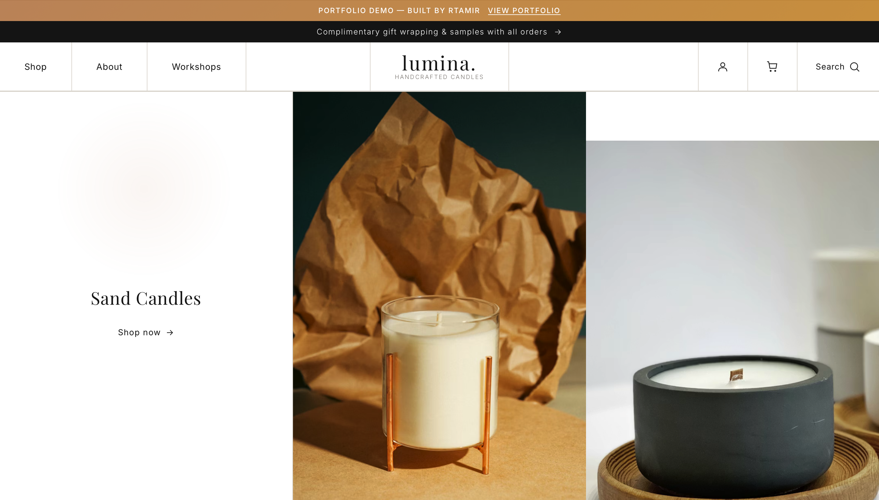 LUMINA. Artisanal Candle & Ceramic Shop