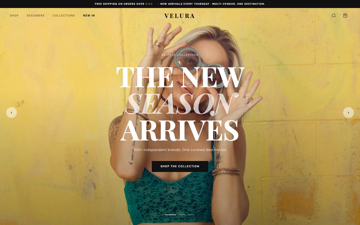 VELURA. Multi-Vendor Fashion Marketplace
